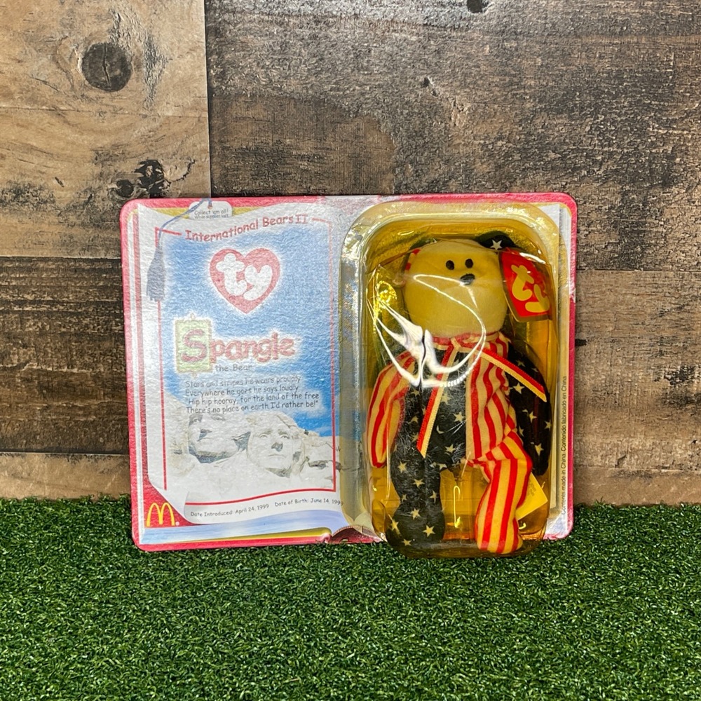 Ty Spangle the Bear McDonald's International‎ Bears II NIB Collectible NWT